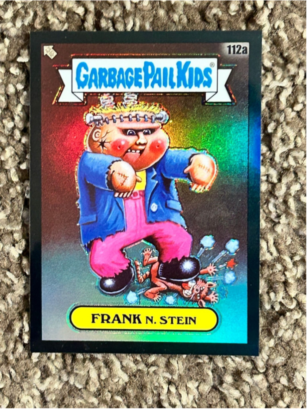 2020 Topps Chrome Black Garbage Pail Kids #112a Frank N. Stein (Serial Number 89